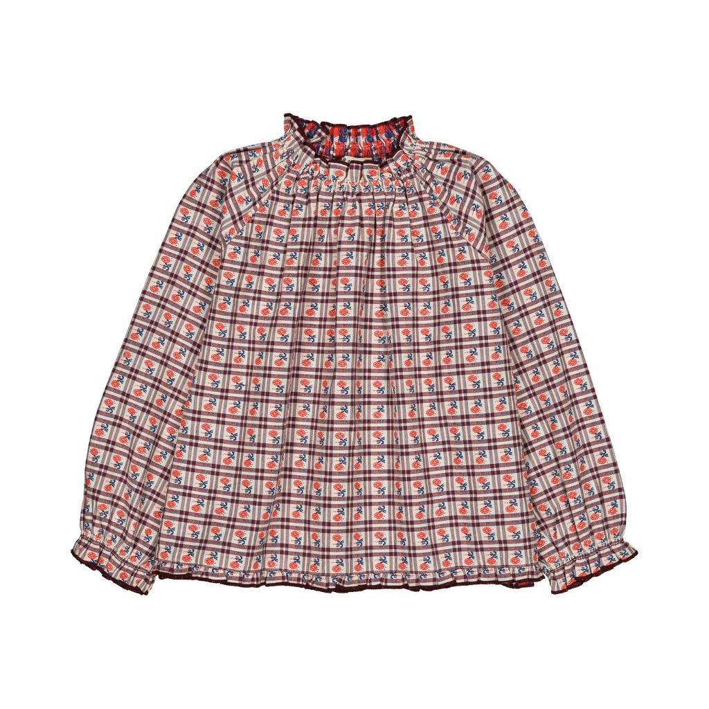 Hello Simone Maline Blouse Camelia Check