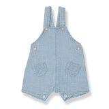 1 + in the Family Newborn SKIROS Muslim Denim Overall