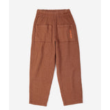 Bobo Choses Quilted jogging pants in brown organic cotton, quilted texture, relaxed leg