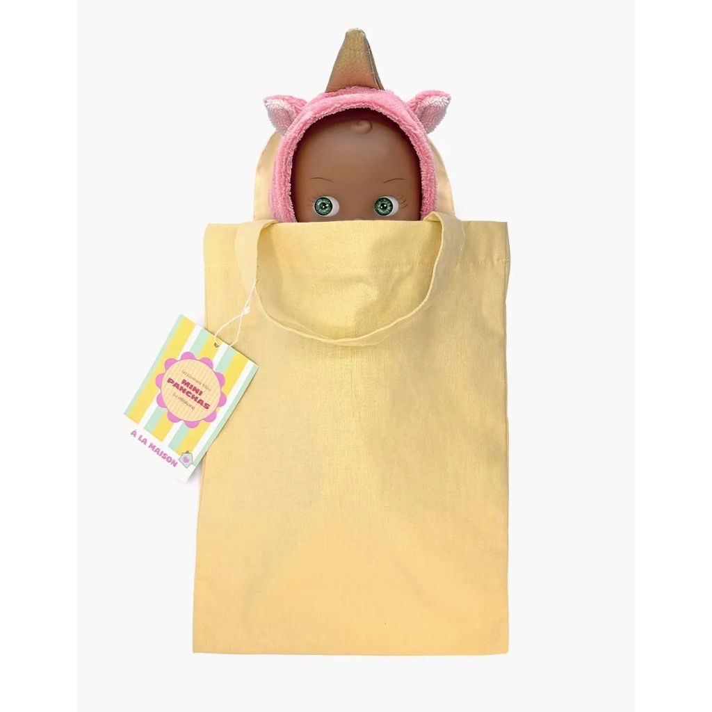 Minikane Mini Panchas Doll 27cm Prunelle at Home - Unicorn Jumpsuit