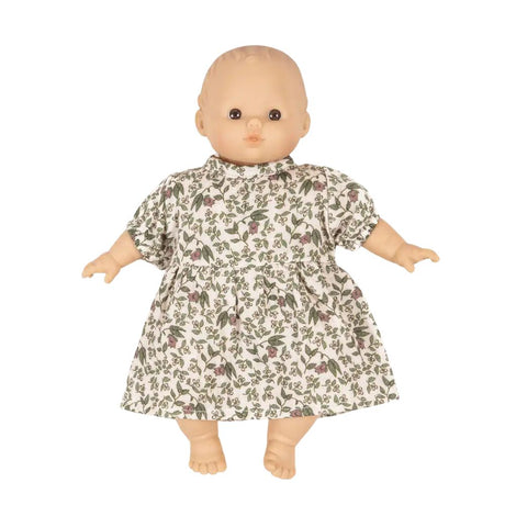 Minikane Babies Collection 28cm- Faustine dress in Amélie cotton gauze