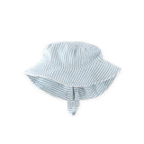 Pehr Seersucker Bucket Hat Marine Blue
