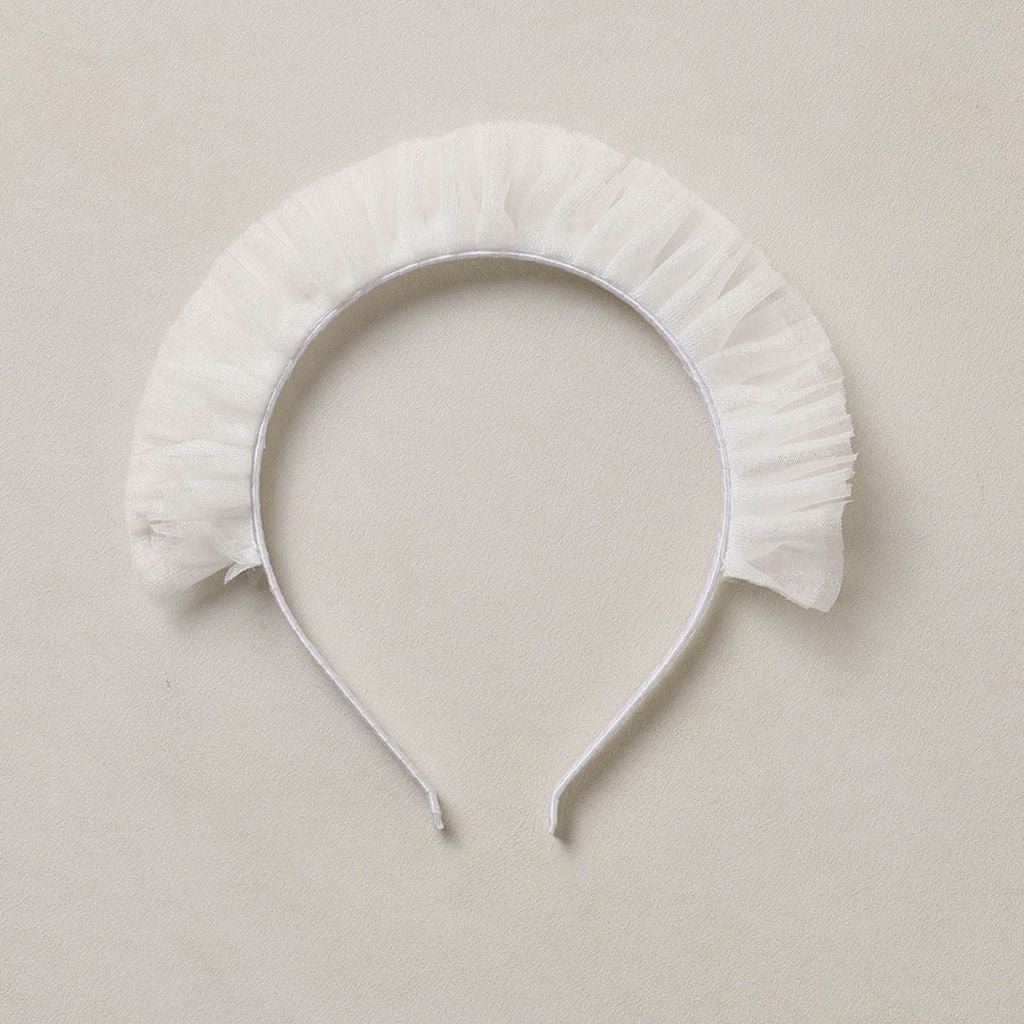 Noralee Ruffle Headband Ivory