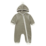 Quincy Mae Velour Zip Jumpsuit Spruce