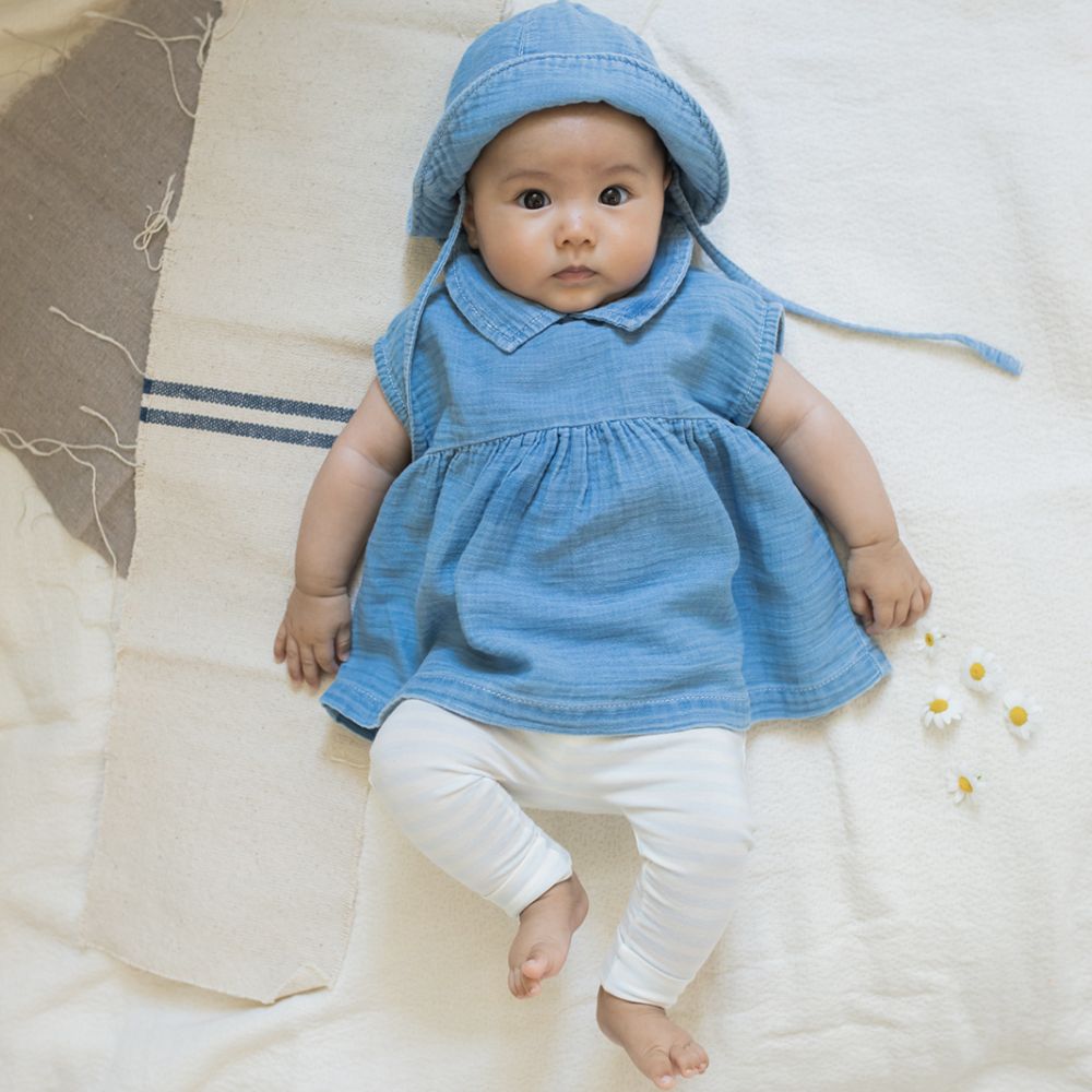 1 + in the Family Newborn ILIRIA Denim Sunhat