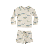 Rylee + Cru Boys Rashguard Set Alligators