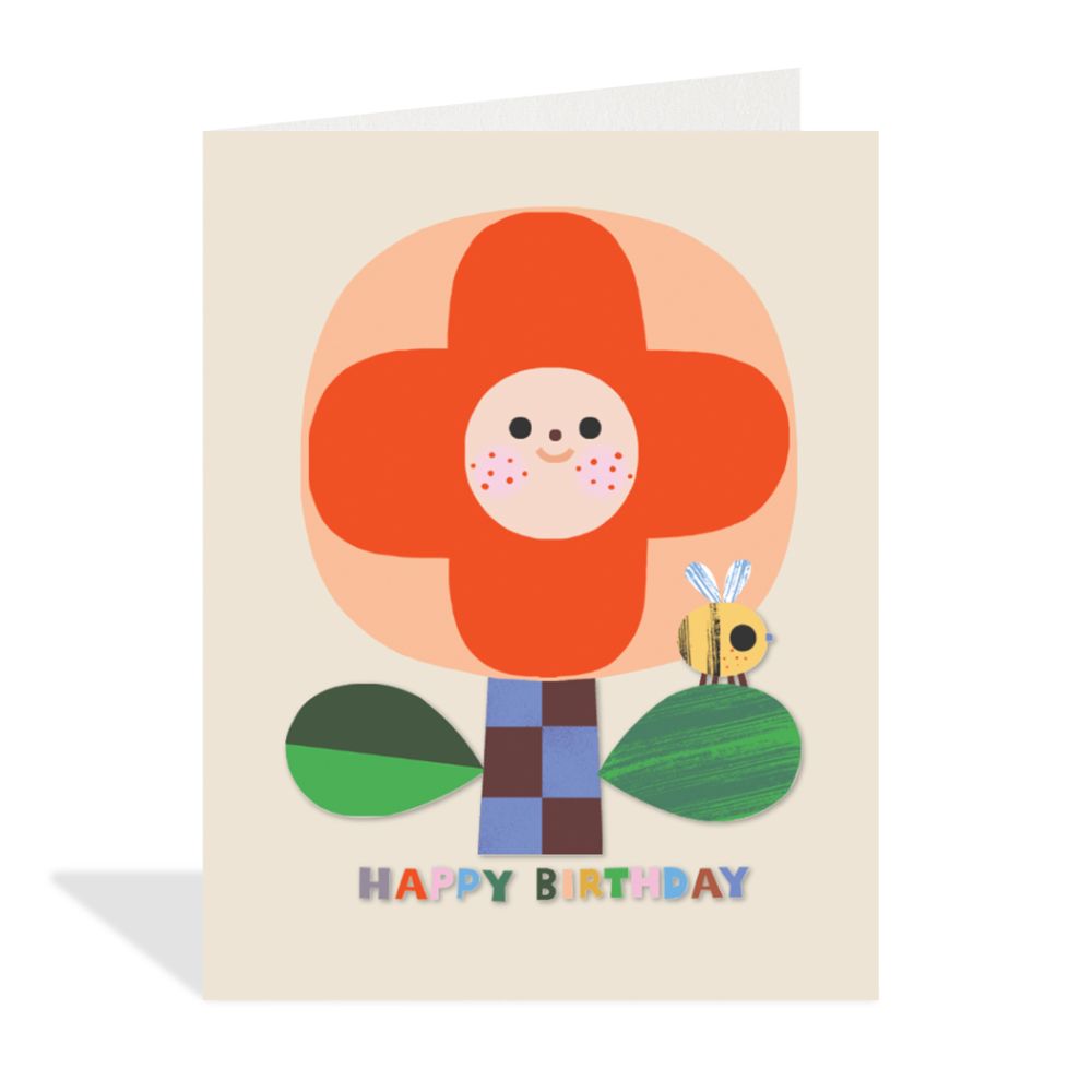 Flower and Bee  Card