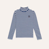 The Campamento Blue Stripes Turtle Neck Tshirt