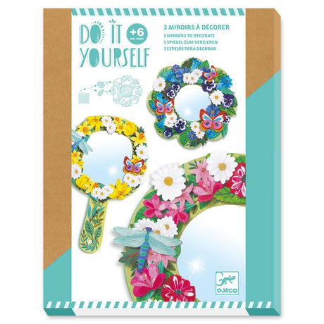 Djeco DIY Mirrors to Decorate - Pretty Flowers