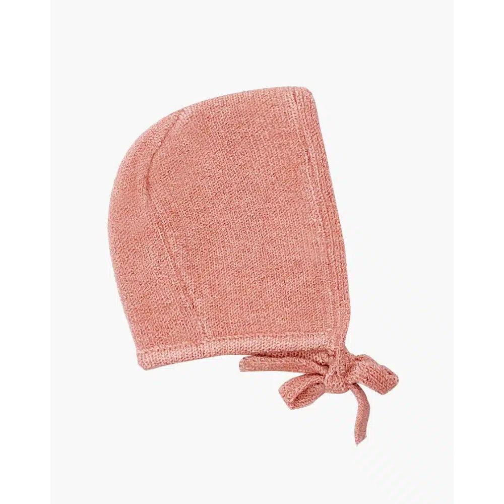 Minikane Elie Tea Pink Knit Bonnet