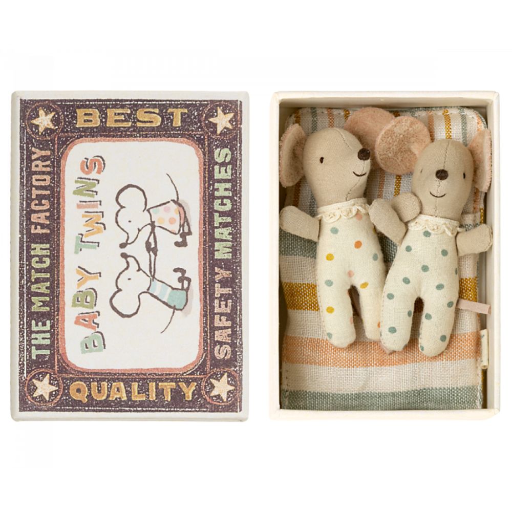 Maileg Twins Baby Mice in Matchbox 2023