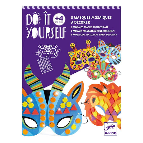 Djeco DIY Mosaics Masks - Jungle Animals