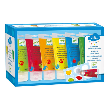 Djeco Arts & Crafts - 6 Finger Paint Tubes Classic