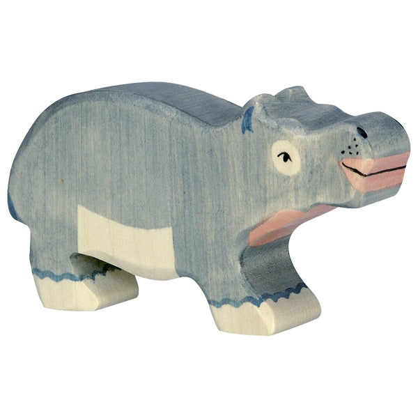 Holztiger Hippopotamus Small