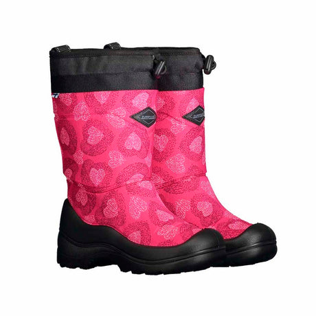 Kuoma SnowLock Winter Boot Pink Hearts