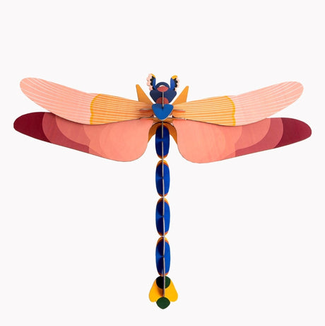 DIY 3D Wall Decoration - Giant Dragonfly Pink