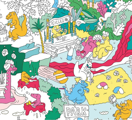 Omy Giant Colouring Poster - Dinosaur