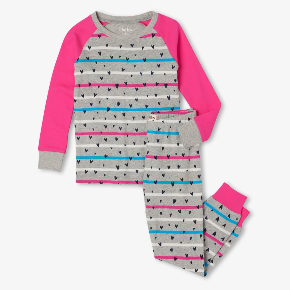 Hatley Confetti Hearts Pajama Set – Kol Kid