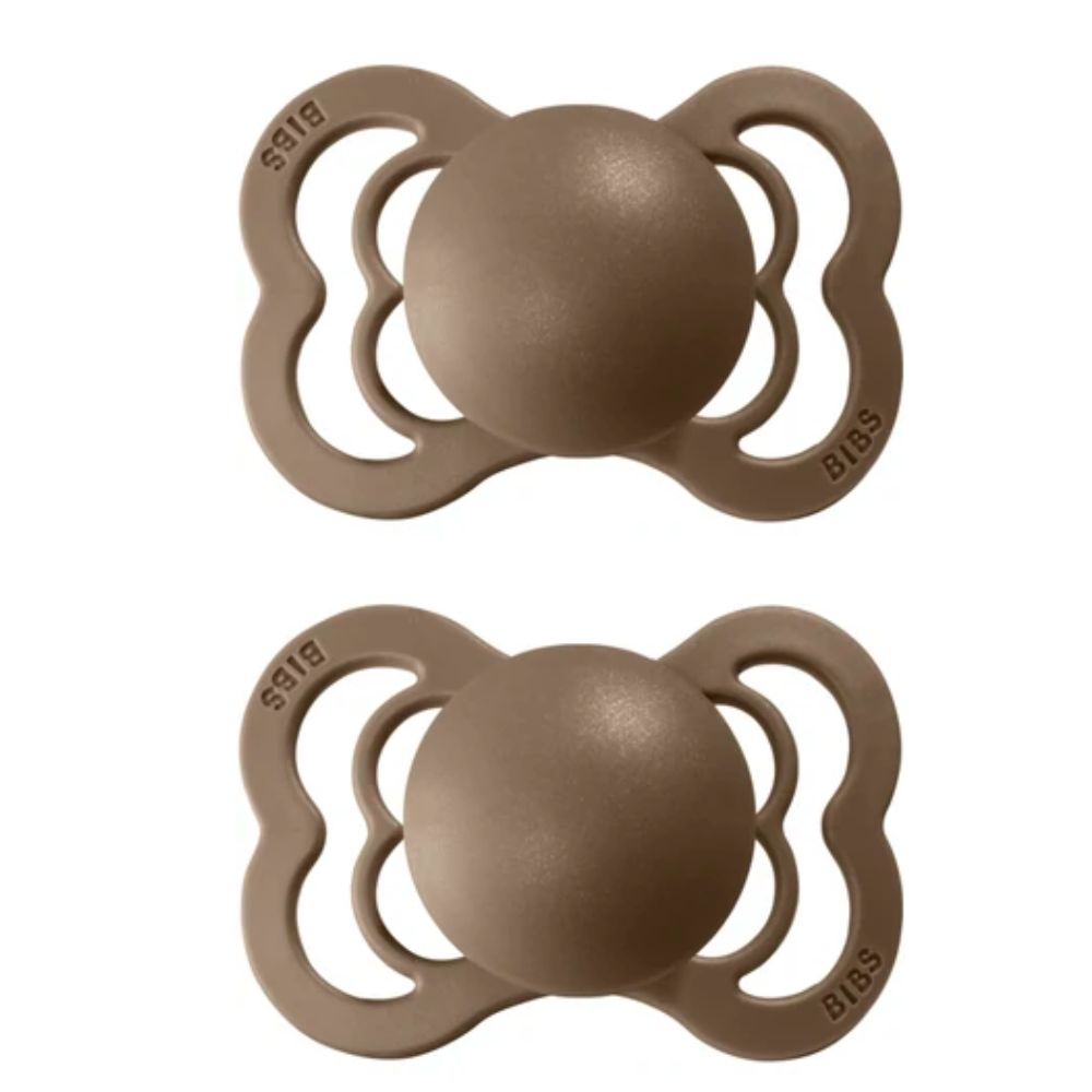 BIBS Pacifier SUPREME Silicone 2 PK Dark Oak – Kol Kid