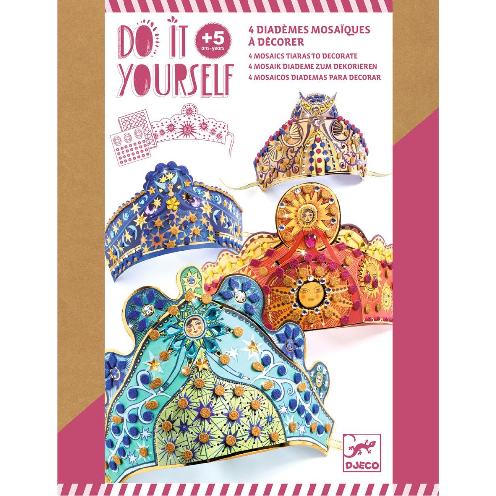 Djeco DIY  Mosaics Tiaras to Decorate Enchantresses