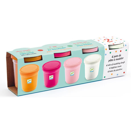 Djeco Arts & Crafts - Modelling Clay 4 Tubs Sweet