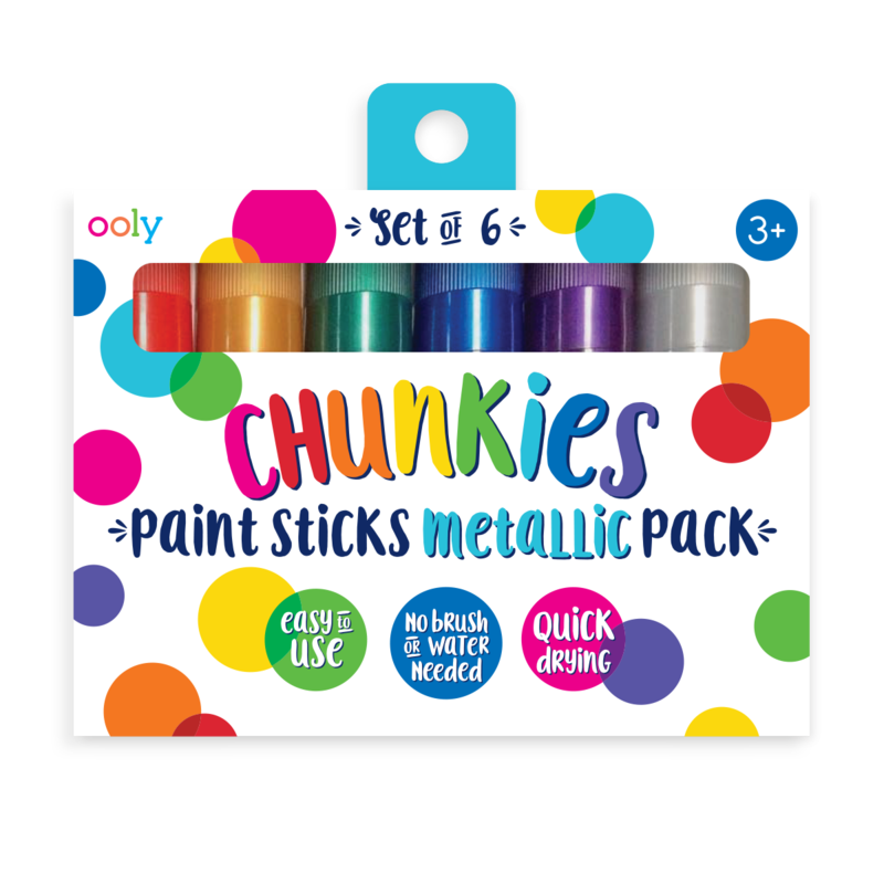 Chunkies Paint Sticks Metallic 6pk