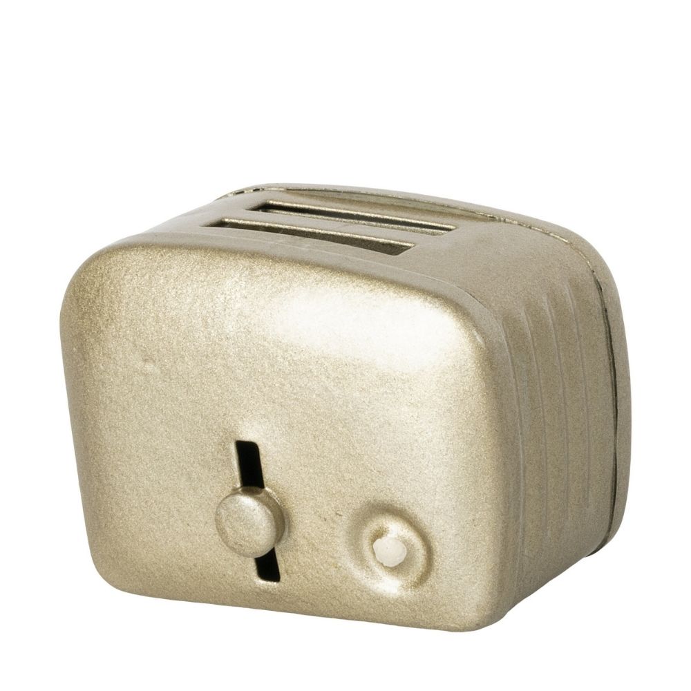 Maileg Miniature Toaster and Bread Silver