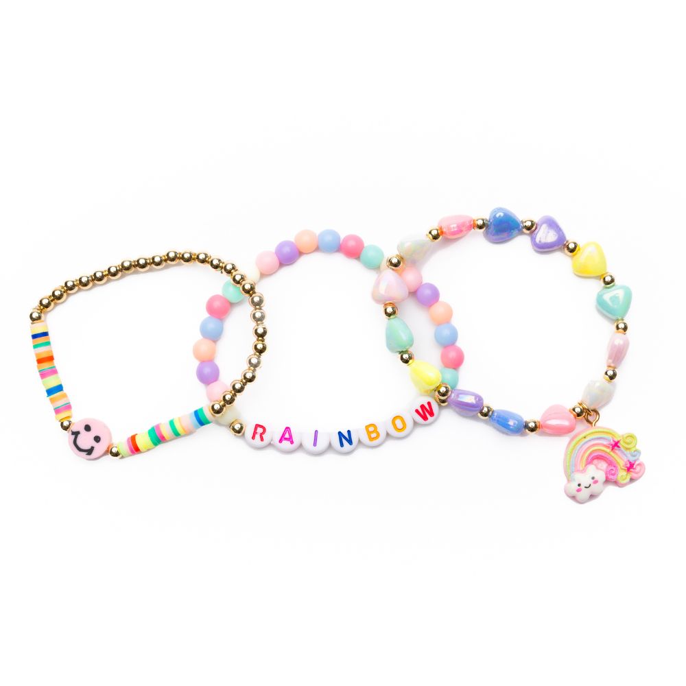 Rainbow Smiles Bracelet 3pc Set