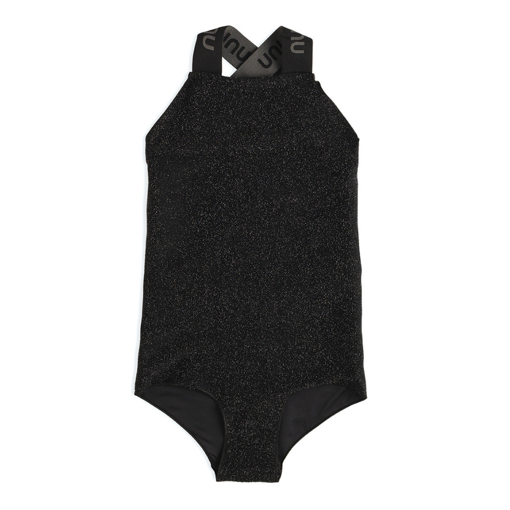 NUNUNU sporty swimsuit 3 4Y Black unisex