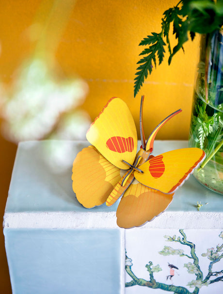DIY 3D Wall Decorations - Yellow Butterfly, small
