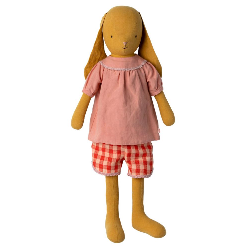 Maileg Bunny Size 5 Dusty Yellow - Blouse and Shorts