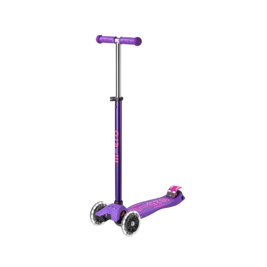 Maxi MICRO Deluxe LED Kickboard - Purple | Scooters | Kol Kid