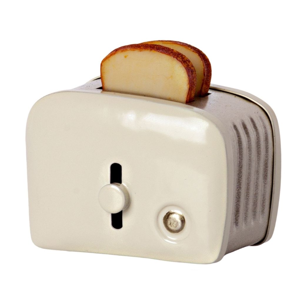 Maileg Miniature Toaster and Bread- Off White