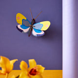DIY 3D Wall Decoration - Yellow Monarch Butterfly, small