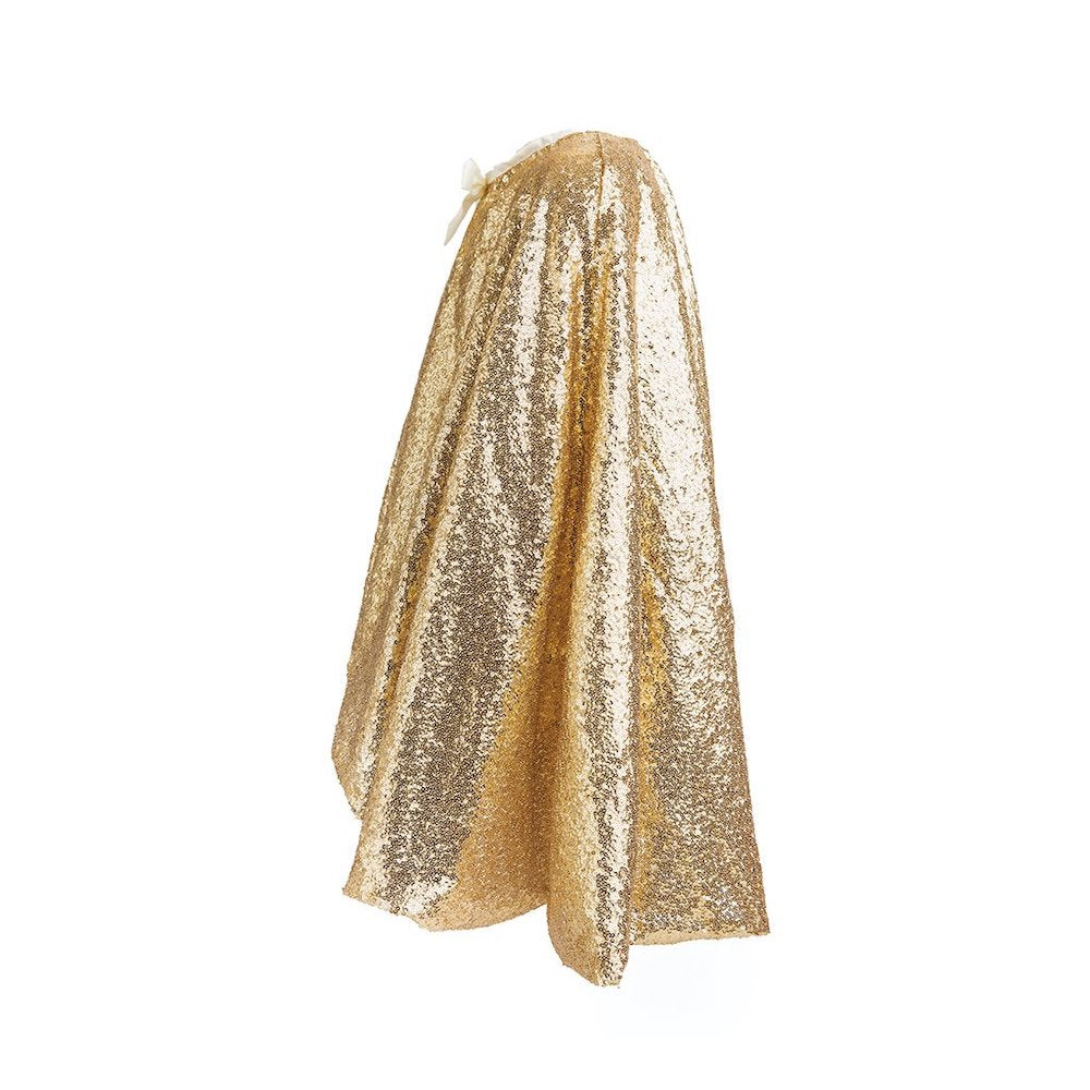 Gracious Gold Sequins Cape, Size 5-6