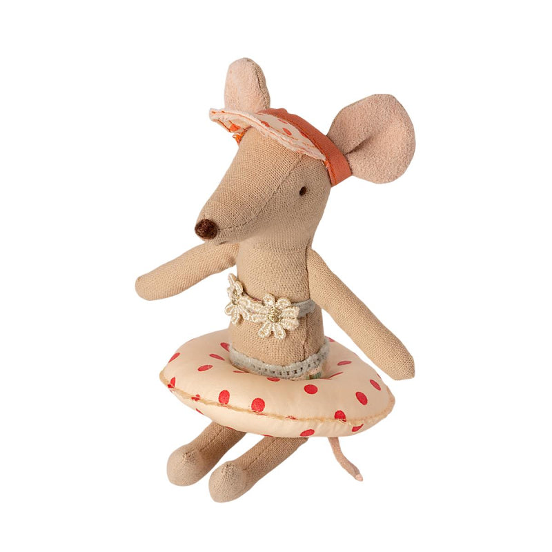 Maileg Float, Small Mouse - Red Dot
