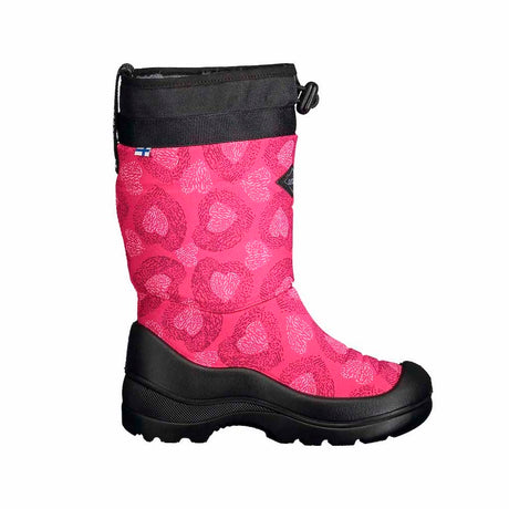 Kuoma SnowLock Winter Boot Pink Hearts