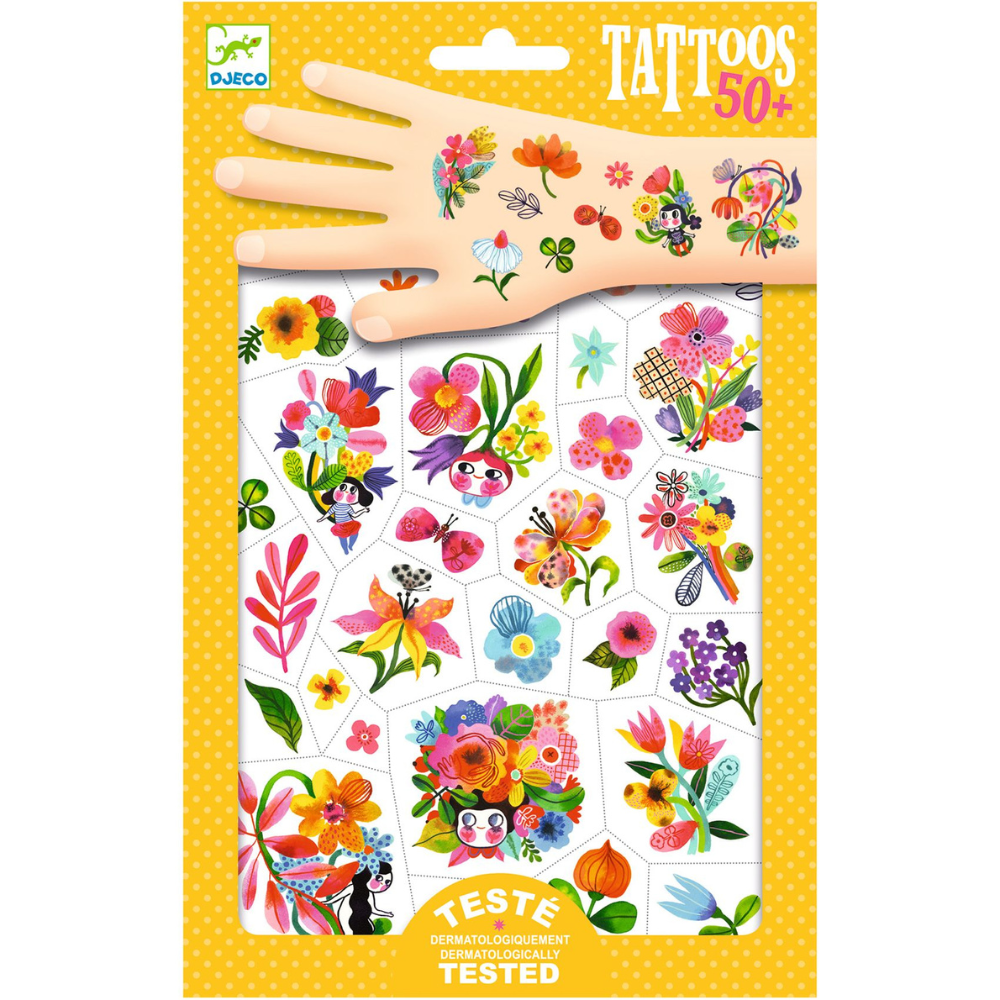 Djeco Tattoos Aqua Flor