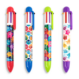 6 Click Multicolour Pens - Monster